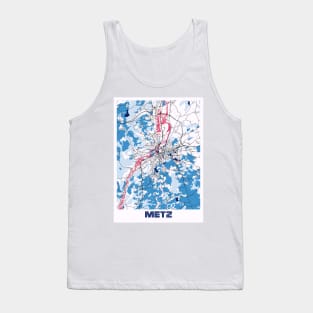 Metz - France MilkTea City Map Tank Top